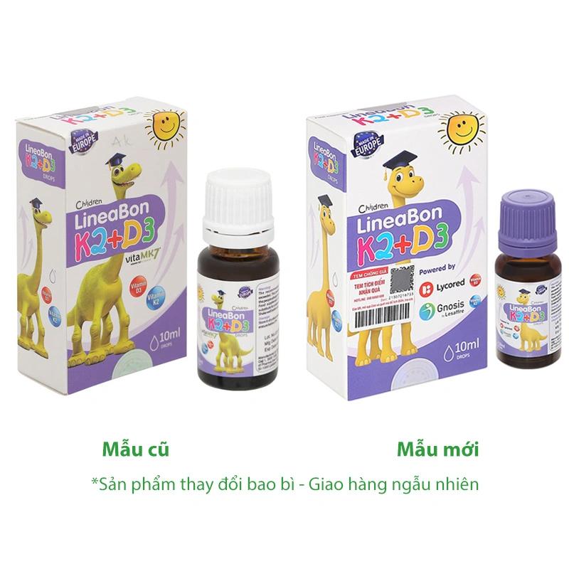 LineaBon K2 + D3 hỗ trợ giảm nguy cơ loãng xương chai 10ml - 